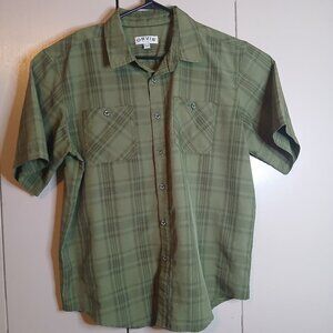 Orvis Classic Men's XL/EG Green Plaid Short Sleeve Shirt (0766G3)